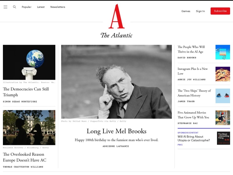The Atlantic - Site officiel