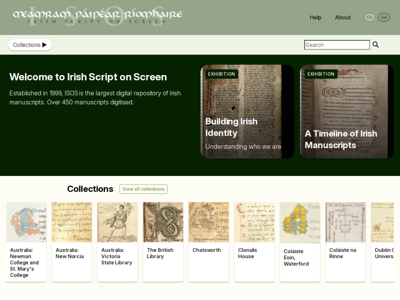 Irish Script on Screen