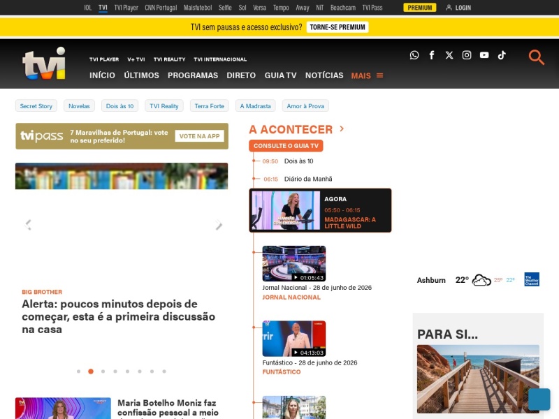 TVI - Site officiel