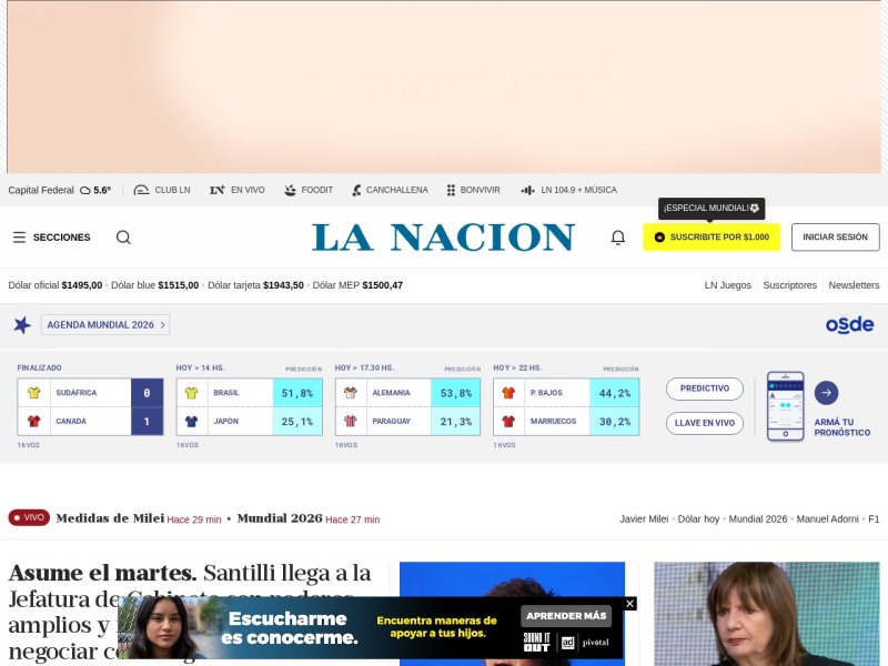 La Nación Argentina - Site officiel