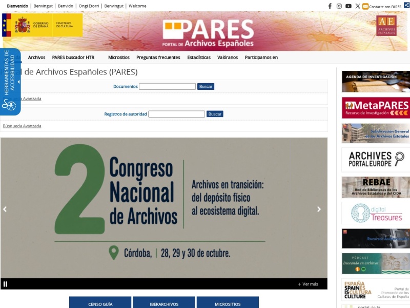 PARES - Portal de Archivos Españoles