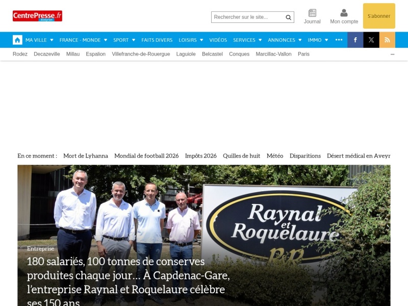 Centre Presse Aveyron - Site officiel