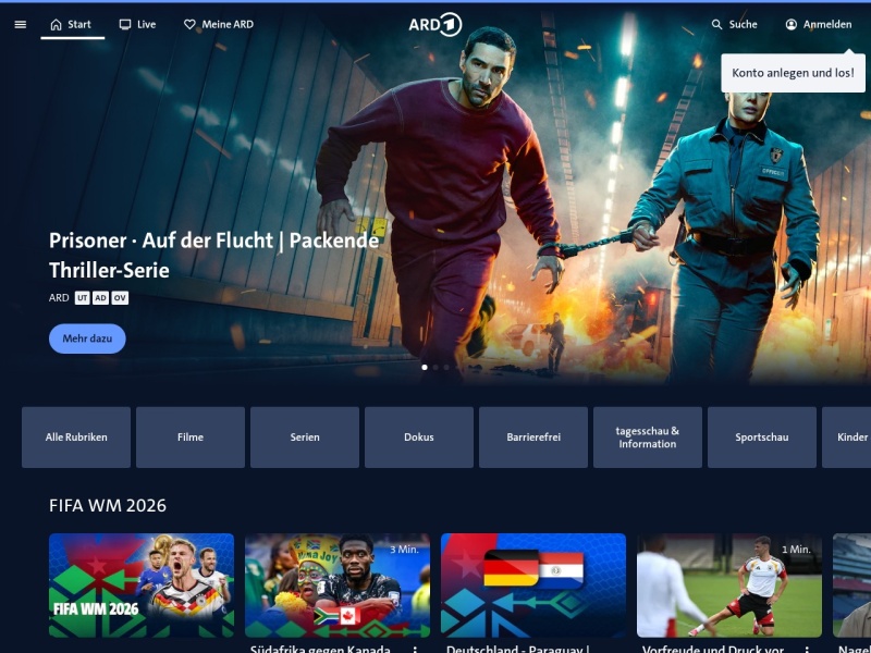 ARD Mediathek - Télévision allemande