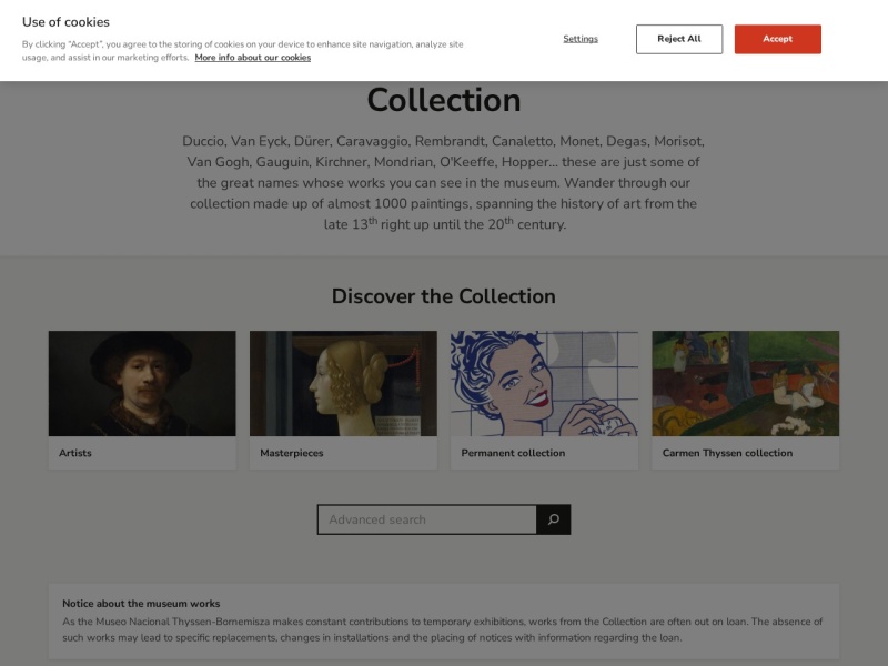 Museo Nacional Thyssen-Bornemisza - Collection